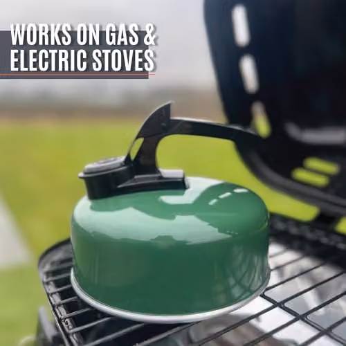 Milestone Camping Green Aluminium 1L Whistling Camping Kettle – 3