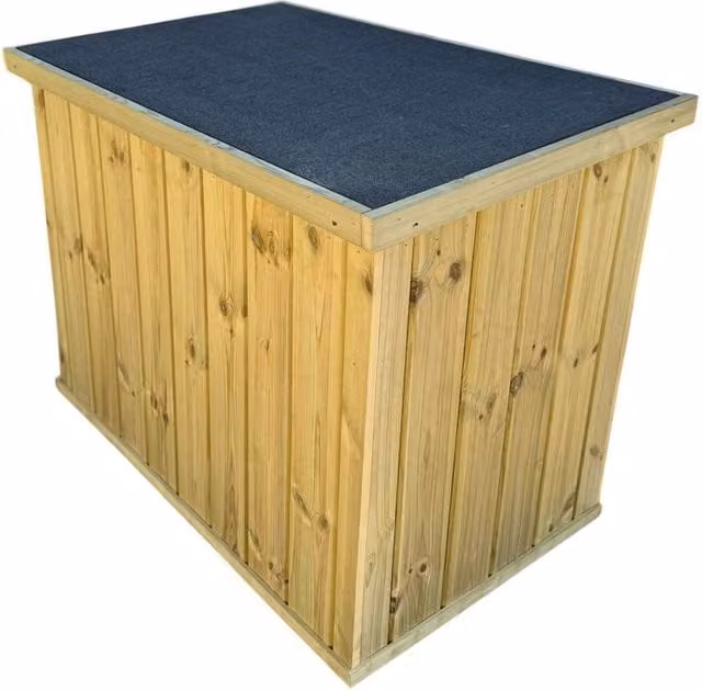 Buttercup Farm Wooden Garden Storage Chest in Brown, W: 60 cm, D: 100 cm, H: 80 cm – 1