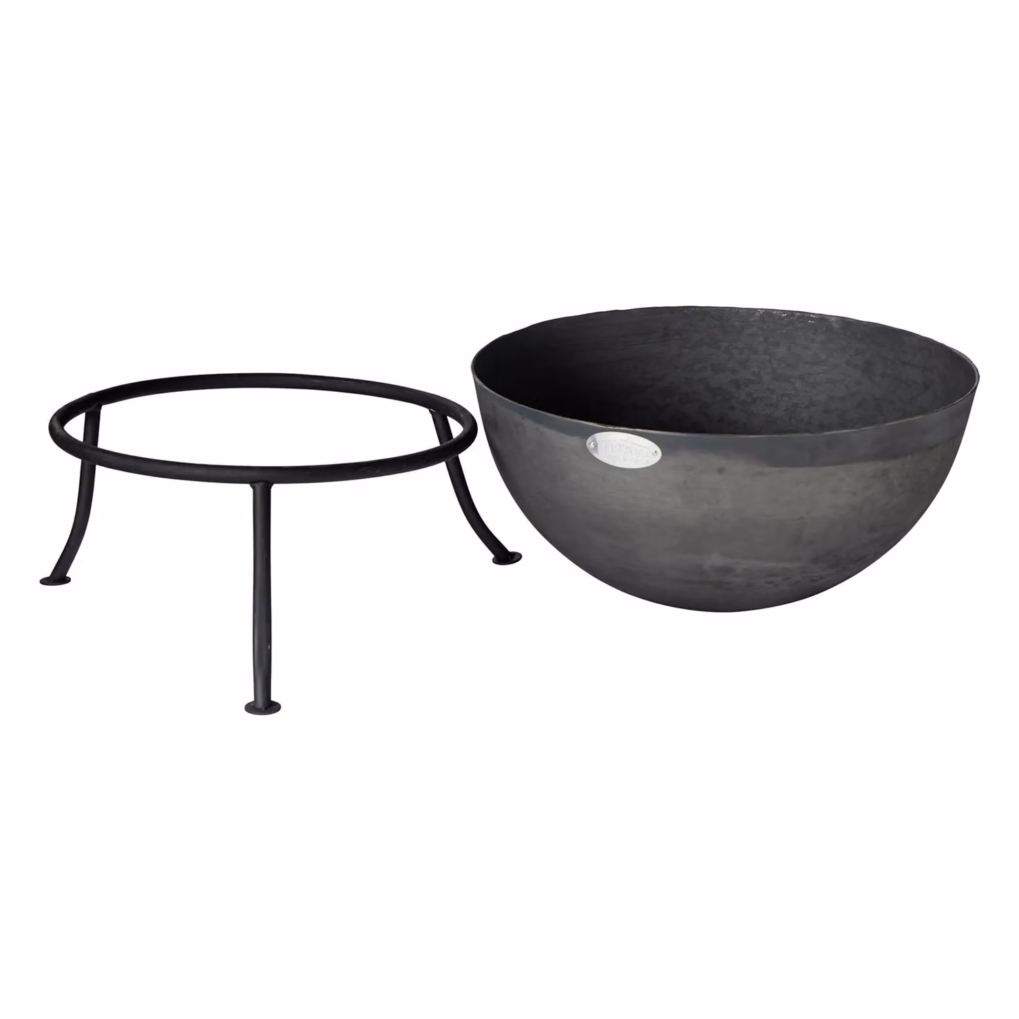 Harbour Housewares Black Steel Fire Bowl Brazier Heater, Diameter: 60 cm – 2