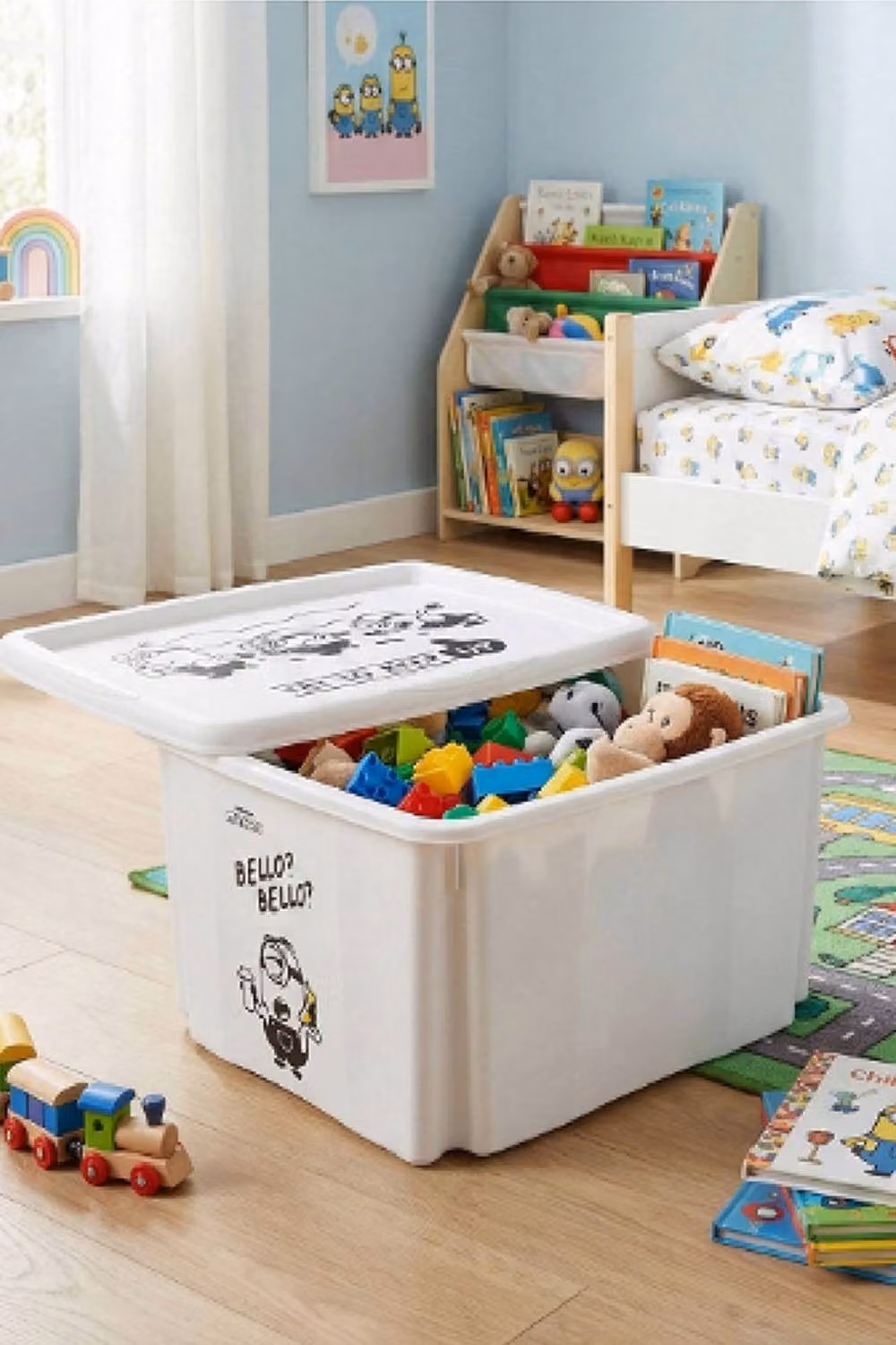 Keeeper Minions Turning Stacking Box Set of 2, 15L and 24L, Grey and White – 2
