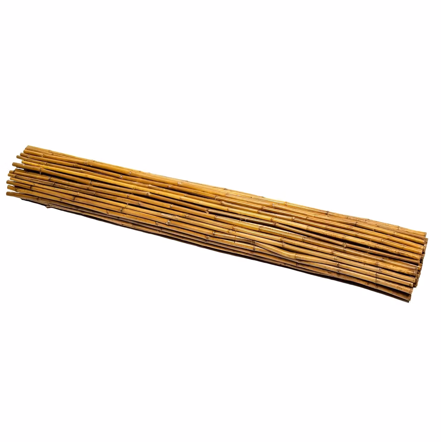 Primrose Brown Carbonised Caramel Bamboo Fencing Screening Roll, W: 190 cm, H: 180 cm – 2