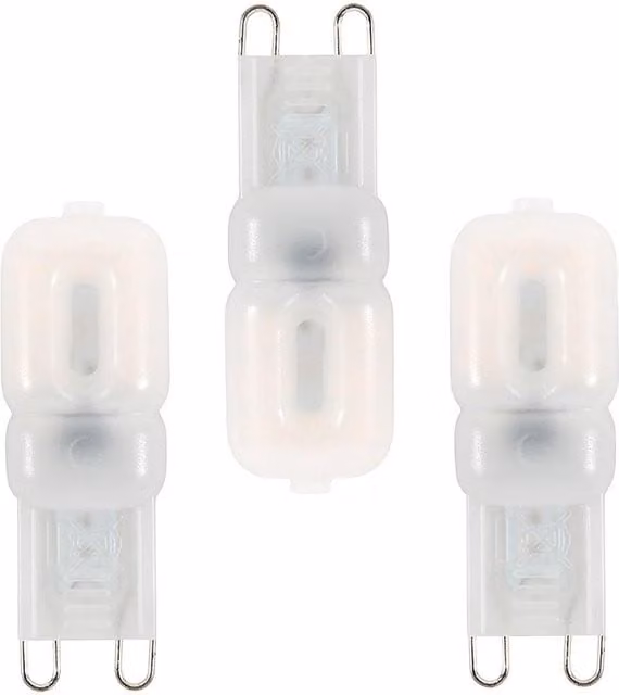 BHS Lighting Pack of 3 2W G9 LED Capsule Bulbs in Cool White