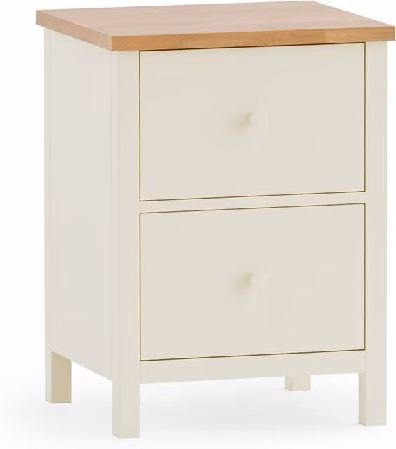 Julian Bowen Coxmoor 2 Drawer Bedside Table in Oak Finish