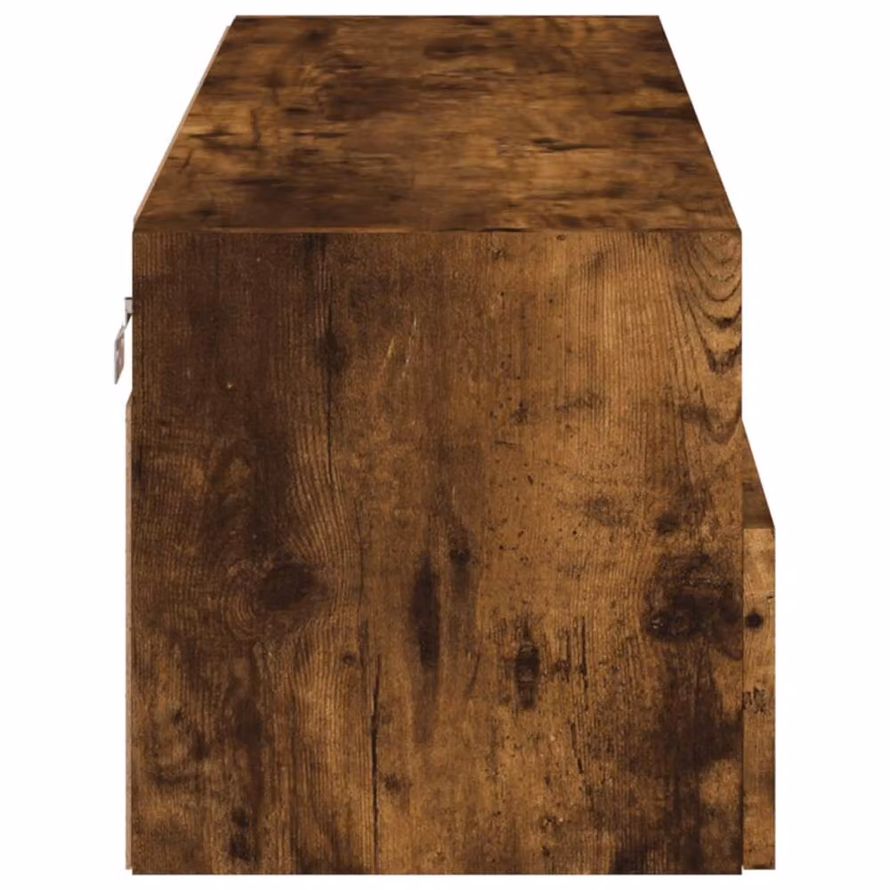 Berkfield Home TV Wall Cabinet in Smoked Oak Brown, W/D/H: 100 x 30 x 30 cm – 5