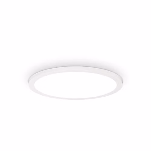 Ideal Lux Fly LED Semi Flush Ceiling Light, White, 4000K, Diameter: 35 cm, IP40