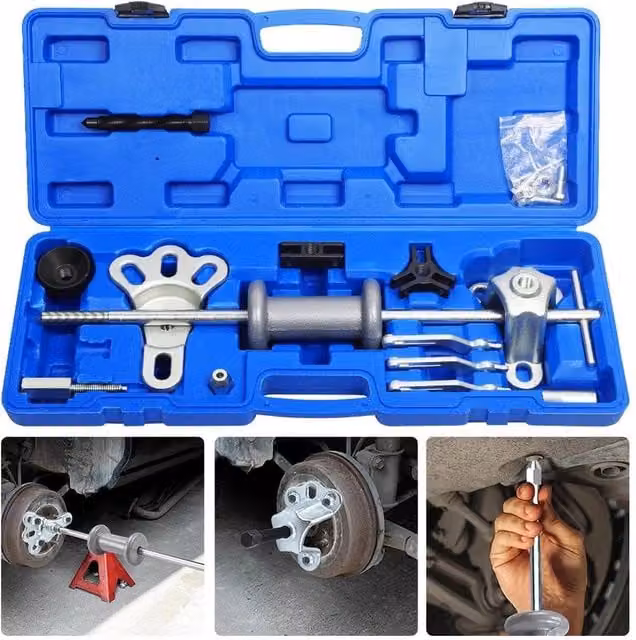 NESTLUNE Blue Slide Hammer Puller Set for Front Wheel Axle Bearing and Hub, W: 100 cm, H: 40 cm