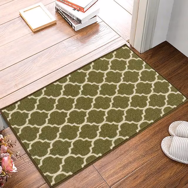 Smart Living Nonslip Trellis Gel Back Mat in Green, W: 67 cm x L: 220 cm