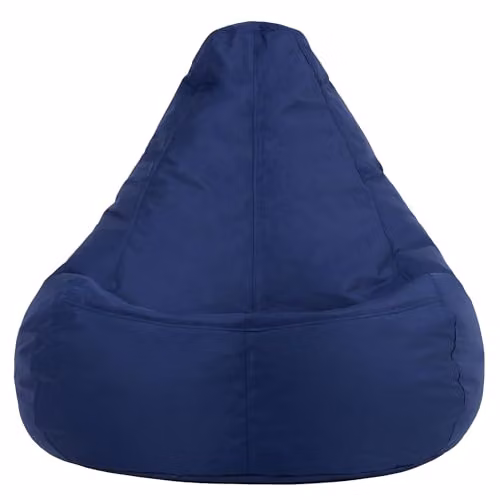 Bean Bag Bazaar 2 Pack of Blue Outdoor Bean Bags for Adults with Filling Included – 4