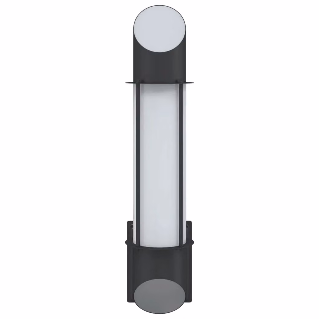 Berkfield Home Set of 2 Black Stainless Steel Modern Outdoor Wall Lights – 3