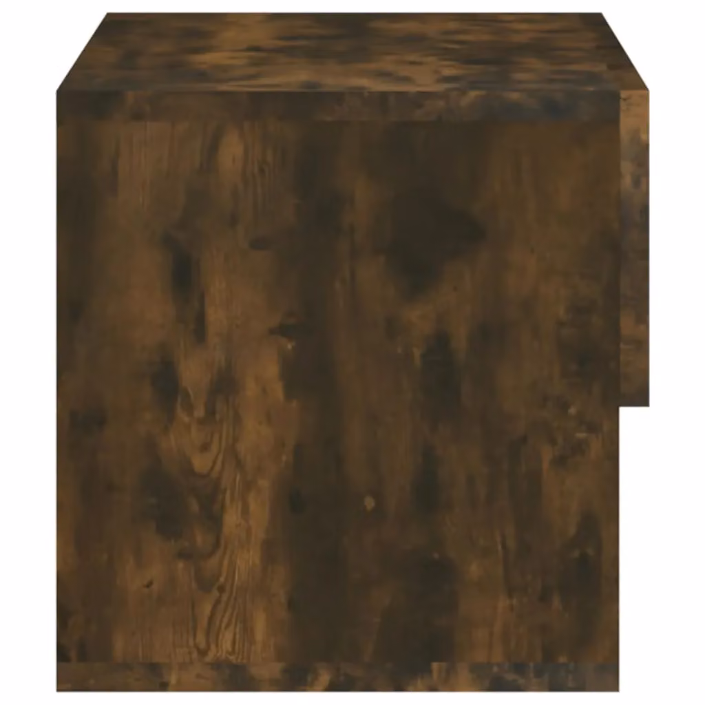 Berkfield Home Wall-mounted Bedside Cabinet in Smoked Oak Brown – 5