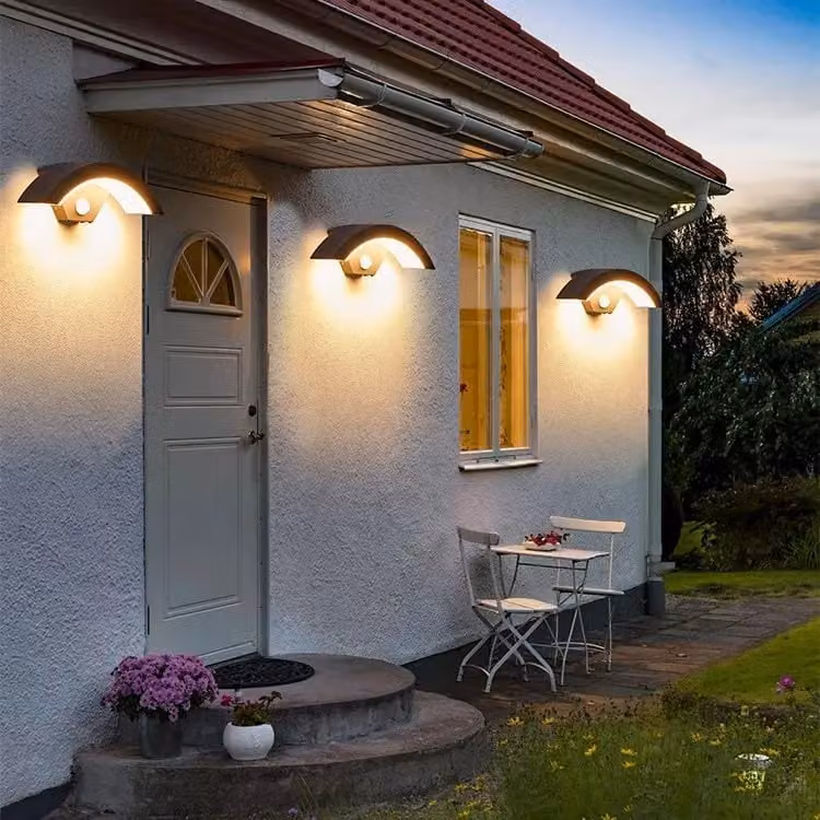 COMELY 24W LED Outdoor Wall Light with Motion Sensor, IP65 Waterproof, Warm White 3000K, Black – 2