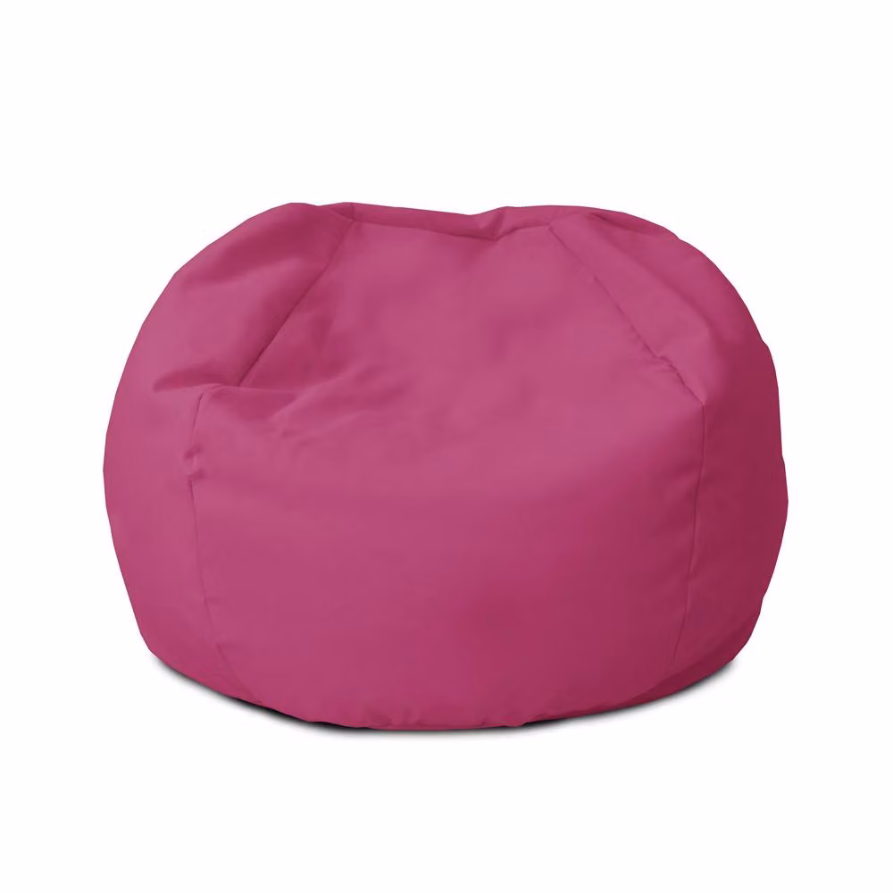 rucomfy Small Classic Kids Beanbag in Cerise Pink, Water Resistant Nylon for Indoor or Outdoor Use – 2