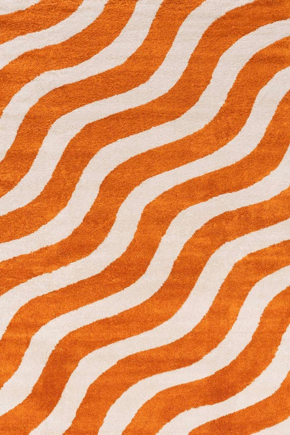 THE RUGS Joli Wavy Soft and Dense Pile Orange Living Room and Bedroom Rug, W: 160 cm, D: 230 cm – 2