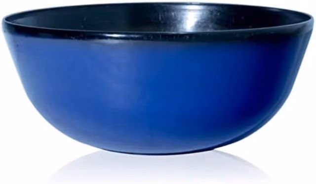 Primrose Modern Round Ceramic Tabletop Planter in Blue