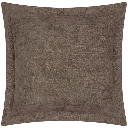 Yard Brown Velvet Chenille Square Cushion, W/D/H: 50 x 50 x 50 cm – 1