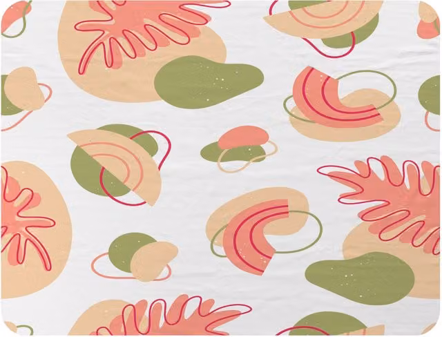 Benjamin Tate Design Botanical Elements Line Art Fleece Blanket in Pink and Beige, W/D/H: 120 x 150 cm – 2