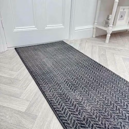 runrug Empire Hallway Runner Rug, Grey, W: 60 cm, L: 270 cm – 1