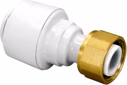 FloPlast Flofit+ Push Fit Tap Connector, 22mm x 3/4 inch, Pack of 5