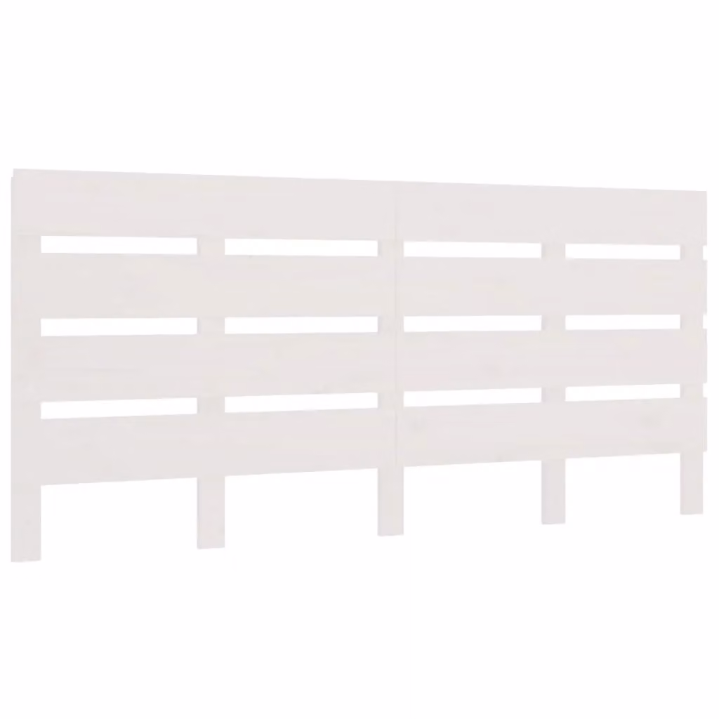 Berkfield Home White Solid Wood Pine Headboard, W/D/H: 160 x 3 x 80 cm – 2