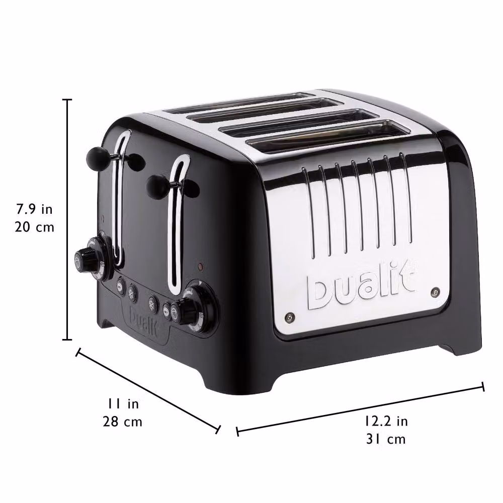Dualit 4 Slot Lite Toaster in Black – 7