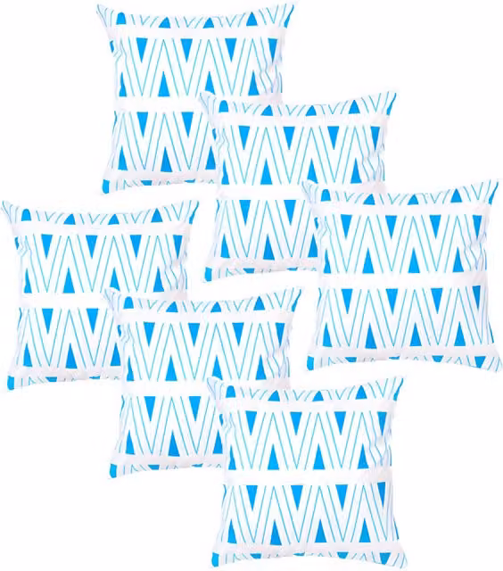 Gardenista Water Resistant Outdoor Printed Square Scatter Cushion in Blue and White