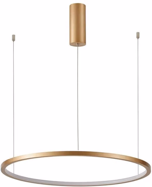 Netlighting Vinola II LED Pendant Ceiling Light, Gold/Brass, Diameter: 80 cm