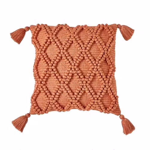 Drift Home Alda Outdoor Filled Square Cushion, Terracotta, W/D/H: 43 x 43 x 43 cm – 2