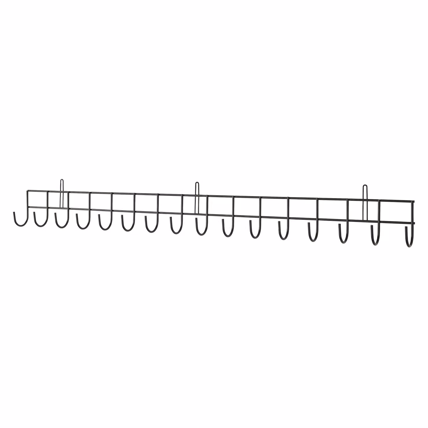 House of Home Wall Mounted Garden Tool Storage Rack and Shed Tidy Rail in Black – 2