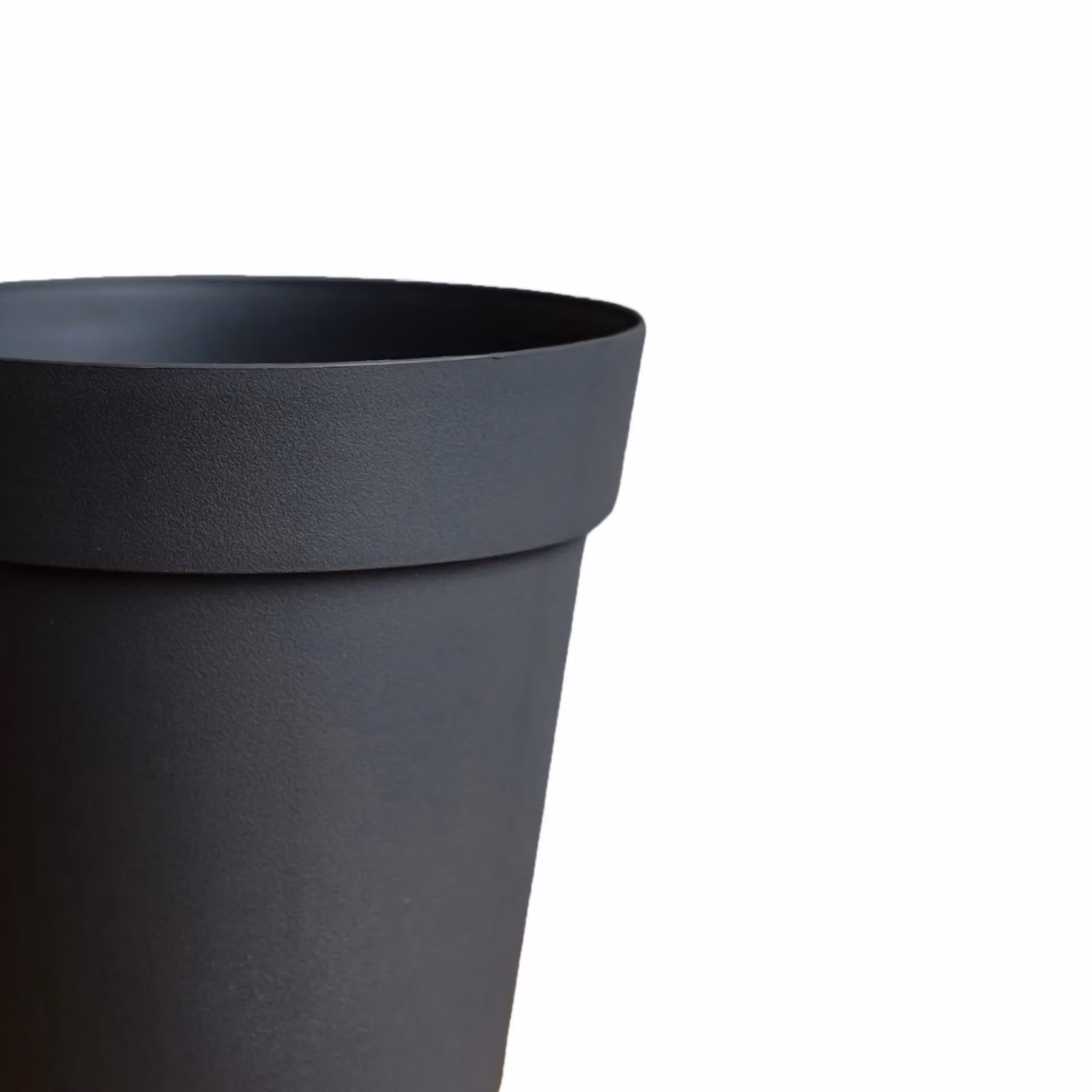 Ivyline Cleo Anthracite Planter with Black Wheels, Diameter: 40 cm – 3
