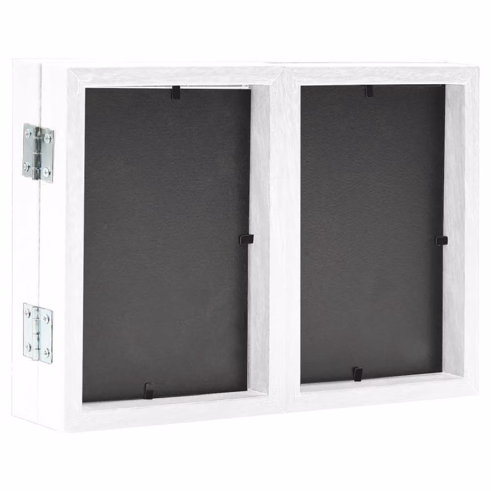Berkfield Home Trifold Photo Frame Collage in White, W/H: 22 x 15 cm – 3