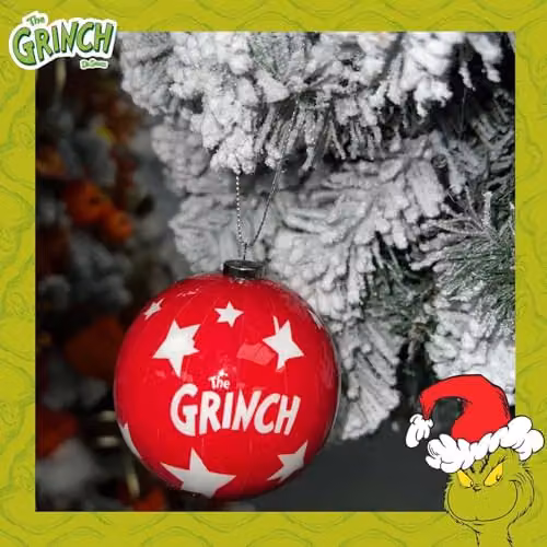 VFM e-Store Grinch Christmas Bauble Set, Multicolour Animal Hanging Tree Decoration, W/D/H: 7.5 x 7.5 x 7.5 cm – 4