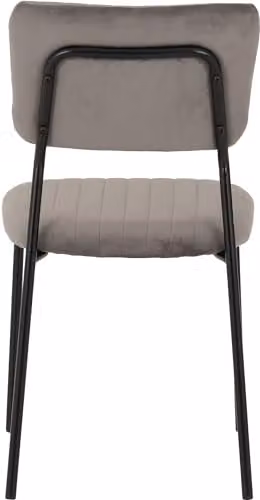 Seconique Sheldon Set of 4 Grey Velvet Dining Chairs with Metal Cantilever Base – 4