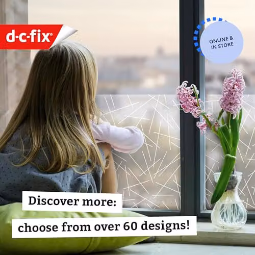 d-c-fix Mikado Privacy Window Film, Transparent, W: 90 cm x H: 150 cm – 3