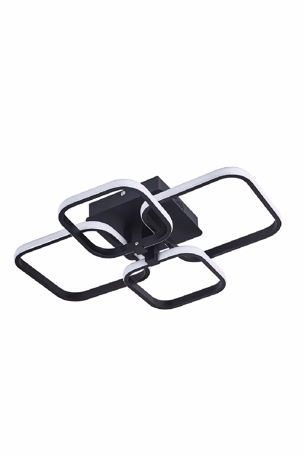 Living and Home Contemporary LED Semi Flush Ceiling Light in Black – 5