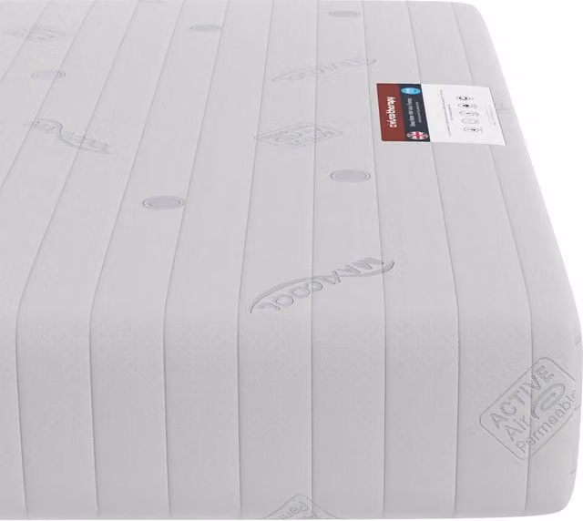 Rest Relax Visco Therapy Premier Cool Blue Hybrid Sprung Mattress, White, W/D/H: 180 x 200 x 19 cm