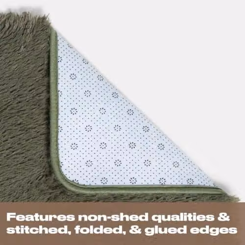 Sienna Rugs Modern Non-Slip Shaggy Runner Rug in Green, W/D: 60 x 150 cm – 4