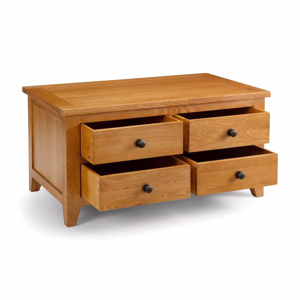 Cheshire Thistlewood 4 Drawer Coffee Table in Light Oak – 2