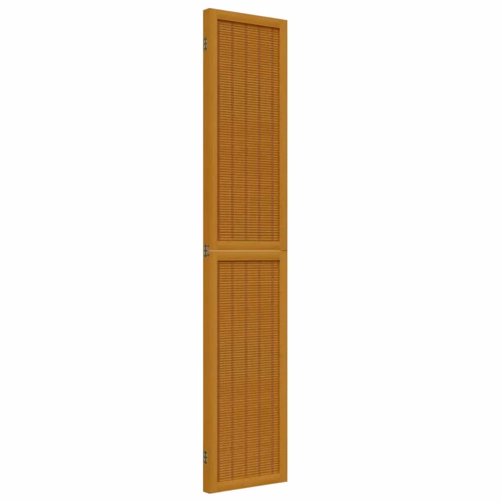 Berkfield Home 3-Panel Brown Solid Wood Paulownia Room Divider – 2