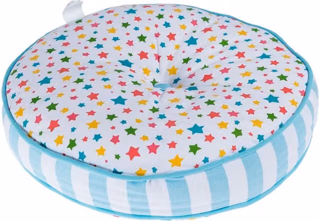Homescapes Round Childrens Floor Cushion in Multicolour