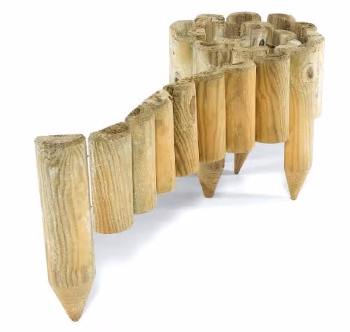 Rowlinsons Spiked Border Roll, Brown, Pack of 2, W: 30 cm, H: 15 cm, L: 180 cm
