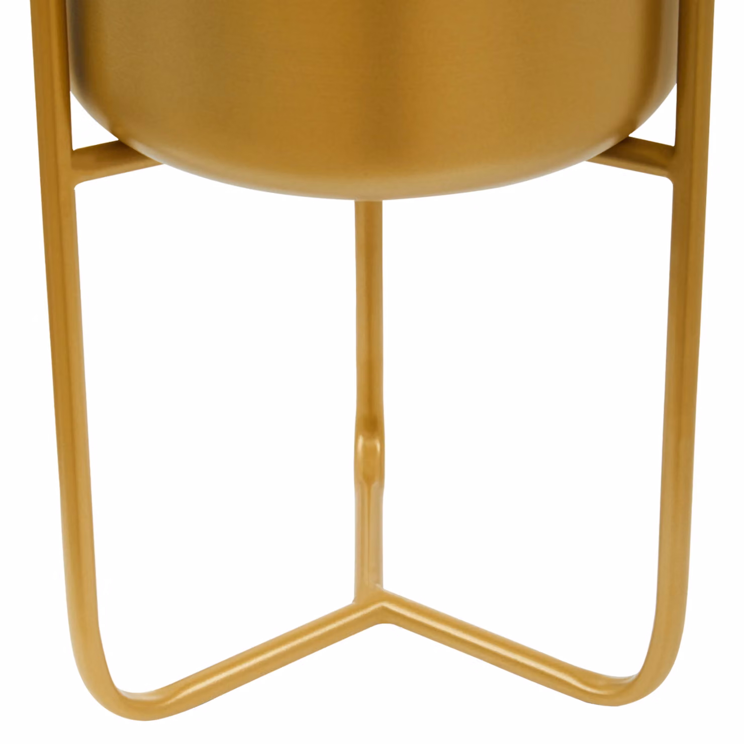 Orsina Avento Small Gold Metal Floor Planter – 2