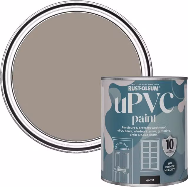 Rust-Oleum Gloss Finish UPVC Paint, Whipped Truffle, 0.75 l