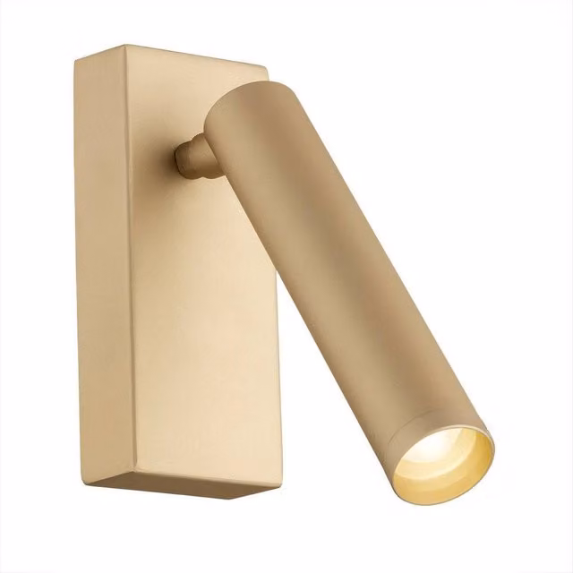 Netlighting Rio Modern Gold Reading Wall Light with 719lm Warm White 3000K Output