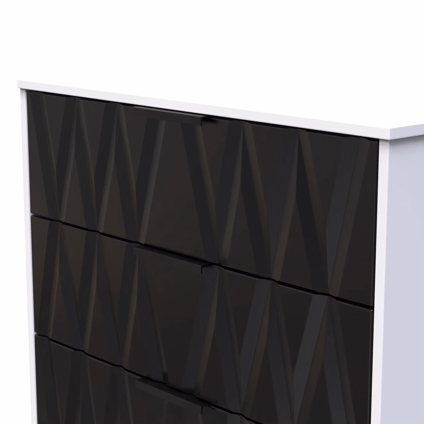 Ready Assembled 2 U Washington 3 Drawer Deep Chest in Black and Gold – 3