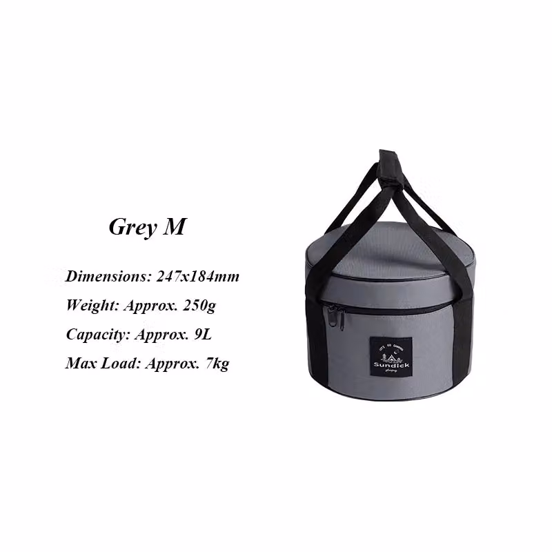 Leaper Insulated and Shockproof Outdoor Cookware Storage Bag in Grey, Medium – 2