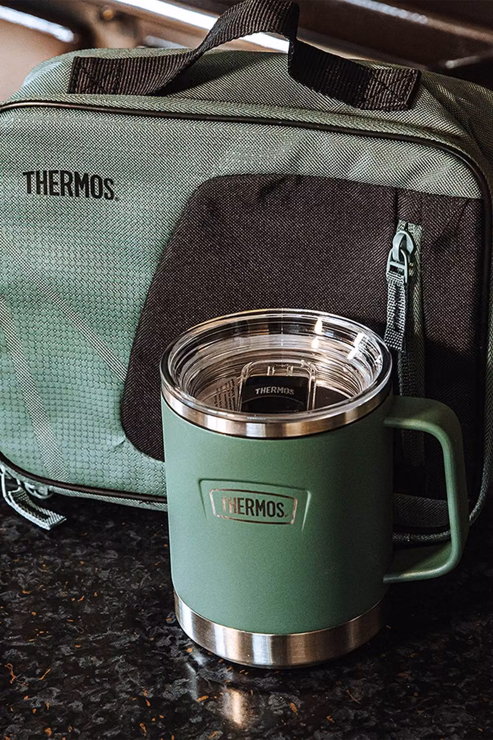 Thermos Radiance Lunch Bag 4L and Icon Series Desk Mug 410ml Set in Green – 2