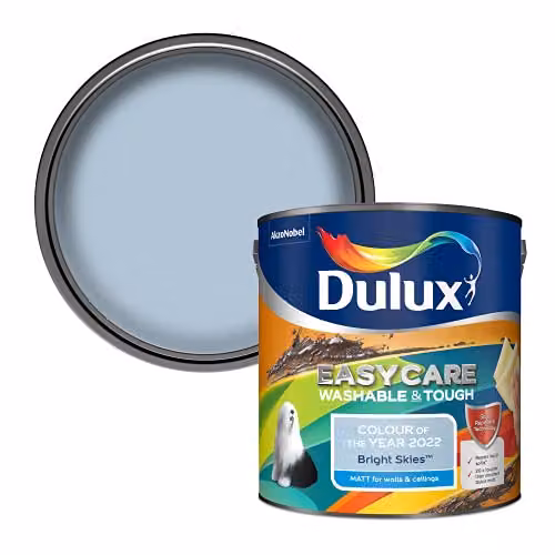 Dulux Easycare Washable and Tough Matt Emulsion Paint in Blue, 2.5 Litre – 2