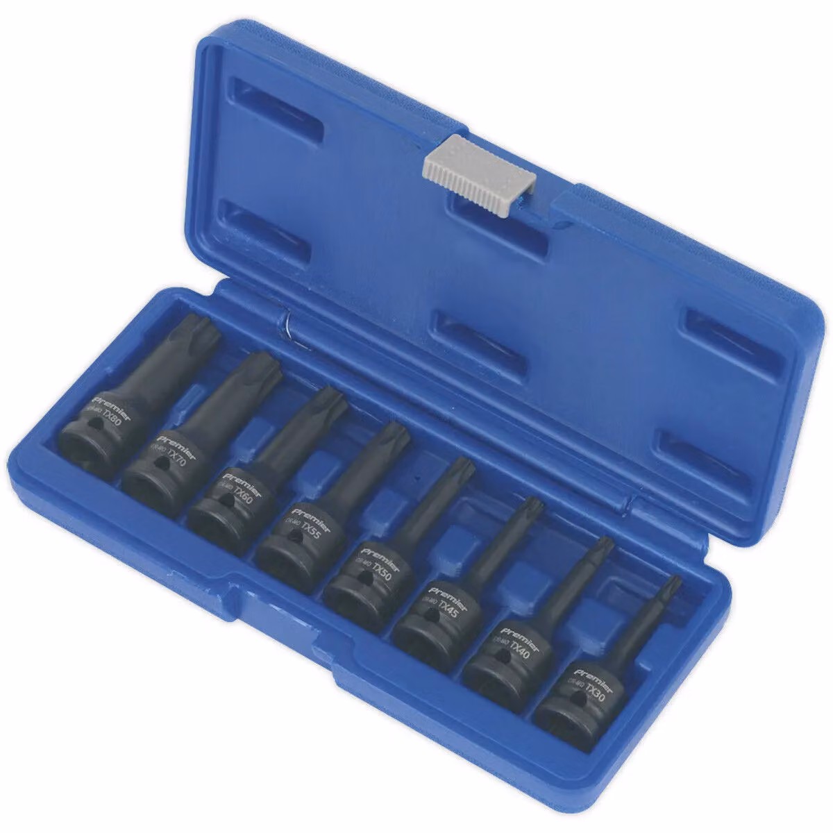 Loops 8 Piece Impact Socket Bit Set, 1/2 inch Square Drive, Black Chromoly Steel – 2