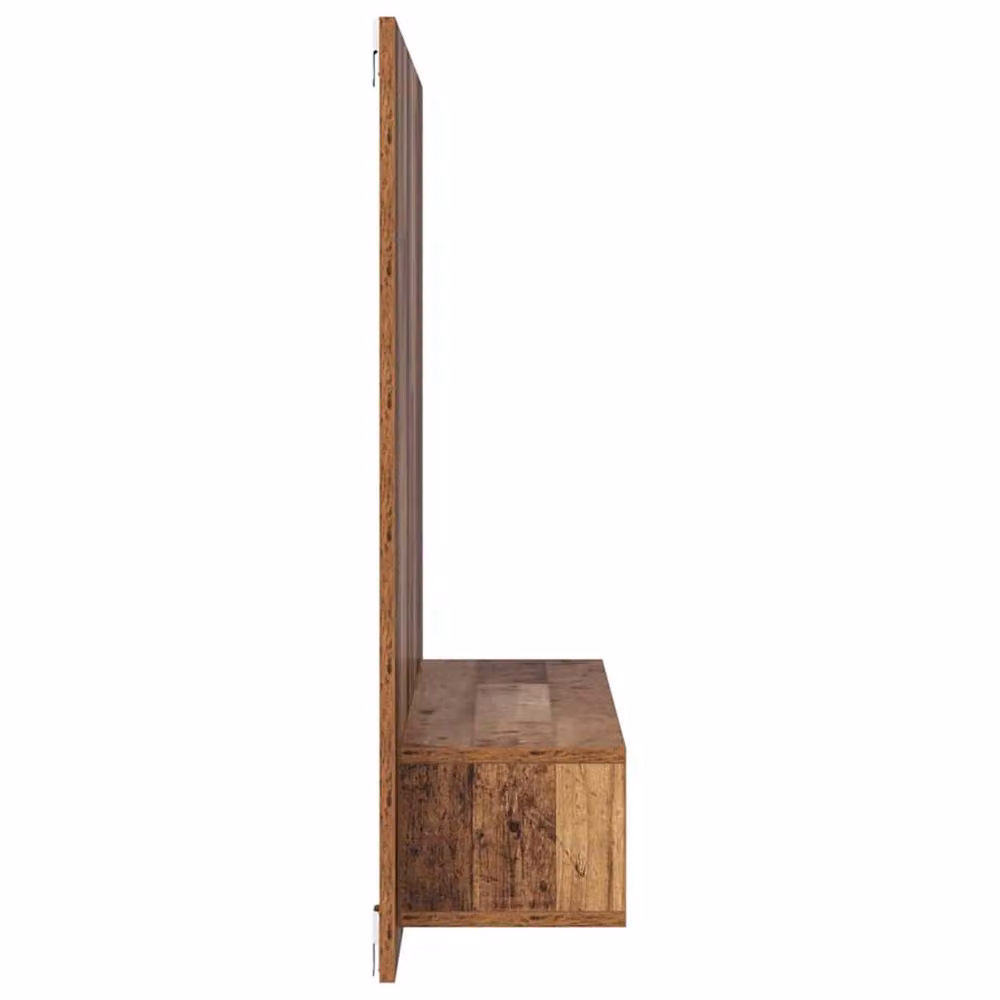 Berkfield Home Wall Mounted TV Cabinet in Brown Rustic Wood Finish, W: 120 cm, H: 90 cm, D: 23.5 cm – 4