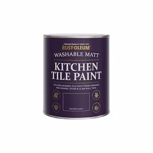 Rust-Oleum Water-Based Kitchen Tile Paint in Matt Finish, Sage Mist Green, 750ml – 3
